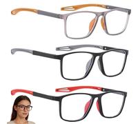Moxychrony 3 Pairs Bifocal Reading Glasses, Varifocal Glasses Women | Vision Sync Multifocal Glasses for Digital Screens and Outdoor Activities, Varifocal Glasses with Distance Vision Support