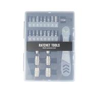 MOXYOY 24-in-1 Ratchet Precision Screwdriver Set with Cross-Head, Slotted, Hex, Socket & Y3 Bits - Repair Kit for Bicycles, Furniture, Laptop & EDC