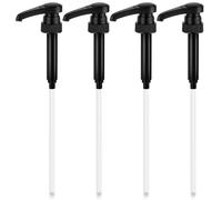 MOXYOY 4 PCS Coffee Syrup Pump, Reusable Coffee Syrup Pump Dispenser Simply Syrup Bottle 750ml for Home, Office, Coffee Bar