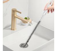 MOXYOY 5Pcs Sink Cleaning Brush, 45cm Flexible Sink Unblocker Tool, Drain Brush Drain Unblocker Tool for Kitchen Bathroom Drain and Pipe Unblocks Hair, Overflow & Sewer
