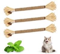 MOXYOY Cat Silvervine Chew Sticks, Cat Chew Toy for Teeth Cleaning, Silvervine for Cats Chew Sticks, Dental Health Benefits, Small & Medium Breeds