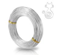 MOXYOY Craft Wire 18 Gauge, 164Feet 1mm Jewellery Wire Aluminum Bendable Florist Wire for Diy Jewelry Making, Sculpting, Modelling, Bonsai Training, Skeleton