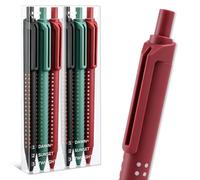 MOXYOY Gel Pens, 6pcs 0.5mm Fine Point Black Ink, Smooth Writing Pens, Premium Simplicity Retractable Pens for Journaling Note Taking, Cute Office School Supplies, Gifts for Women and Men