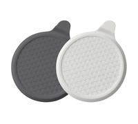MOXYOY Silicone Bathtub Stopper, 6" Drain Stopper Sink Cover, Universal Bath Plug for Kitchen, Bathrooms and Laundries, 2 Pack (Gray+White)