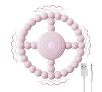 MOXYOY Vibrating Sensory Chew Toy Teething Toys Baby for Autism, Sensory Toys for Babies 0-6 Months 12-24 Months, Easy to GRAP, Relief to Autism, ADHD, Anxiety (Pink)