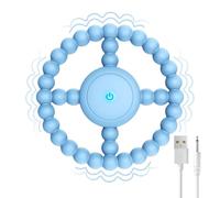 Vibrating Sensory Chew Toy Teething Toys Baby for Autism, Sensory Toys for Babies 0-6 Months 12-24 Months, Easy to GRAP, Relief to Autism, ADHD, Anxiety (Blue)