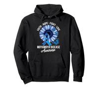 Moyamoya Disease Awareness Butterfly Supportive Vibe Pullover Hoodie