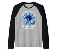 Moyamoya Disease Awareness Butterfly Supportive Vibe Raglan Baseball Tee