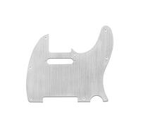 Moyang Metal Aluminum Anodized American Vintage 8 Hole Tele Style Pickguard w/Screws Fit USA/Mexican Fender Standard Telecaster Pickguard Silver for Right Hand