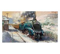 Moyanshatek Paint by Numbers for Adults Steam Train Retro Train DIY Painting Paint by Numbers Kits On Canvas Photo to Custom 40X50Cm 【Giveaway 】 Wooden Frames