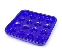 MoyanSuper Plastic Pool Ball Carrying Tray, Billiard Ball Storage Tray for 16 Balls,Blue