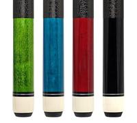 MoyanSuper Pool Cue Sticks 4-Pack, 58 Inch Billiard Cues for Home & Bar Play, Solid Maple Wood Pool Sticks with 12.5mm Multi-Layer Leather Tip, Leather Grip, Digital Printed Butt (20oz Each)