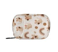 MOYAO Adorable Mice Rainbows Weekly Pill Organiser 7 Day Pill Box with Bag, Multiple Pockets Travel Pill Boxes Tablet Box Portable Daily Medication Organizer Dosette Box for Vitamin Supplement