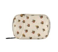 MOYAO Bees in The Sky Weekly Pill Organiser 7 Day Pill Box with Bag, Multiple Pockets Travel Pill Boxes Tablet Box Portable Daily Medication Organizer Dosette Box for Vitamin Supplement