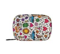 MOYAO Cartoon Children Weekly Pill Organiser 7 Day Pill Box with Bag, Multiple Pockets Travel Pill Boxes Tablet Box Portable Daily Medication Organizer Dosette Box for Vitamin Supplement