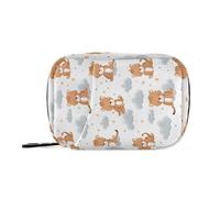 MOYAO Cute Cartoon Tiger Weekly Pill Organiser 7 Day Pill Box with Bag, Multiple Pockets Travel Pill Boxes Tablet Box Portable Daily Medication Organizer Dosette Box for Vitamin Supplement