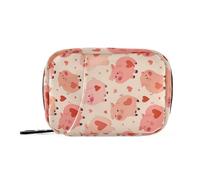 MOYAO Love Piggy Weekly Pill Organiser 7 Day Pill Box with Bag, Multiple Pockets Travel Pill Boxes Tablet Box Portable Daily Medication Organizer Dosette Box for Vitamin Supplement