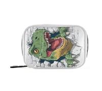 MOYAO T-rex Breaking Through A Wall Weekly Pill Organiser 7 Day Pill Box with Bag, Multiple Pockets Travel Pill Boxes Tablet Box Portable Daily Medication Organizer Dosette Box for Vitamin Supplement