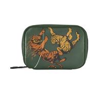 MOYAO Two Tigers Fighting Weekly Pill Organiser 7 Day Pill Box with Bag, Multiple Pockets Travel Pill Boxes Tablet Box Portable Daily Medication Organizer Dosette Box for Vitamin Supplement