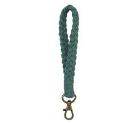Moydolo Bohemian Keychain Bracelet Holder, Cotton Cord Keychain for Women, A-dark-green