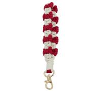 Moydolo Boho Macrame Cute Butterfly Wristlet Key Chain Ring Handmade Keychain Bracelet Wrist Lanyard for Women Girls