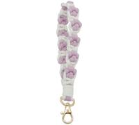 Moydolo Boho Macrame Cute Cat Paw Wristlet Key Chain Ring Handmade Dog Claw Keychain Bracelet Wrist Lanyard for Women Girls