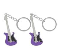 Moydolo Music Guitar Keychain Pendant Bass Charms Key Chain Ring Gift for Music Lover