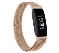 Moydolo Stainless Steel Metal Mesh Replacement Wristband for Fitbit Inspire HR, Inspire 2, and Ace 2 - Compatible With Men and Women