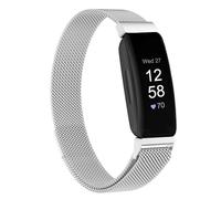 Moydolo Women & Men Stainless Steel Metal Mesh Replacement Band Compatible with Fitbit Inspire & HR & 2 Strap/Ace 2 Band