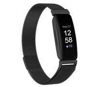 Moydolo Women Men Stainless Steel Metal Mesh Replacement Wristband Compatible with Fitbit Inspire Strap/Fitbit Inspire HR Strap/Fitbit Inspire 2 Strap/Fitbit Ace 2 Band