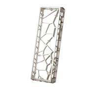 Moyeetings Aluminum Keyboard Case Skeleton Frame Housing Shell Chassis For 60 Percent Mechanical Board With Anodized Finish And Built In Lanyard Hole Suitable, Warm Silver