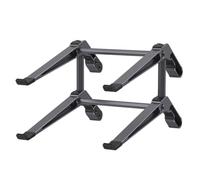Moyeetings Laptop Stand Riser Holder Mount Bracket With Two Tier Design And Open Frame For Better Ventilation And Stable Aluminum Alloy Build Suitable for office desk home workspace study room