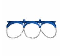 Moyeetings Triple Gas Cylinder Bracket | Wall-Mounted Cylinder Bracket , Blue
