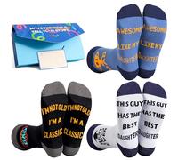 Moyel 3 Pairs Dad Gifts from Daughter Funny Socks Men 9-11 Christmas Presents for Dad Daddy Gifts from Daughter Dads Birthday Gifts from Kids Father's Day Gifts Ideas from Little Girl
