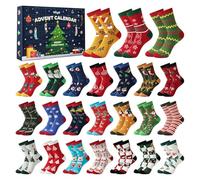 Moyel Advent Calendar 2025 Women Socks 6-9 Funnny 24 Days of Friends Advent Calendars 2025 for Adults Sweet 24 Days of Socks Christmas Countdown Calendar 2025 for Her Mom Wife Sister Unique