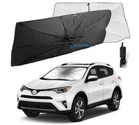 Moyidea Car Sun Shade Windshield Foldable Umbrella Reflective Sunshade for Vehicle Blocks UV Rays Sun Visor Protector to Keep Your Vehicle Cool, Easy to Use and Store, Fits Various Front Windshields