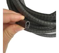 Moyishi Black PVC Edge Trim, 10 Feet, 1/16 to 1/8 Inch, Flexible, Easy to Install, Protects Sharp/Rough Edges, Ideal for Cars, Boats, Machinery