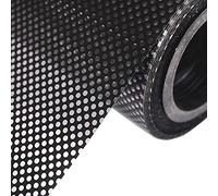 Moyishi One-Way Perforated Black Vinyl Privacy Window Film Adhesive Glass Wrap Roll (17" x 48")