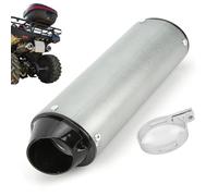 moyiw Motorcycle Exhaust Muffler Pipe, 32mm Exhaust Pipe Silencer, 1.3inches Muffler Exhaust with Clamp Fit for ATV Pit Bike Motorcycle
