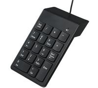 moyiw USB Number Keypad 18 Key Wired Keyboard, Portable External Number Pad, Mini Financial Accounting Numeric Pad for Laptop/Desktop/PC/Computer/Windows