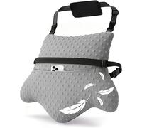 MOYOAMA Hysterectomy Pillow Post Surgery - Form-Fit Support Shield with Secure Straps, 2 Pockets, & Cozy Muff - After Hysterectomy Recovery Must-Haves, Post-Op C-Section Pillow Post Surgery Gifts