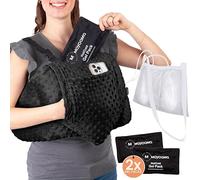 MOYOAMA Post Mastectomy Pillow Heart - 4 Pcs Protective Set - Cozy Hand Muff & 5 Built-in Pockets - Breast Surgery Must Haves,Breast Reduction Recovery Supplies, Breast Augmentation,Post Op Essentials