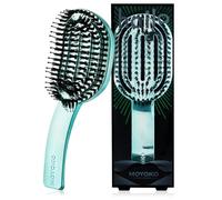 MOYOKO Hair Brush, Detangling & Vented, Blue Chrome, All Hair Types, Unisex Adult, Women, Men, Girls, Boys