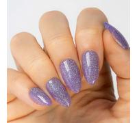 MOYOU LONDON Gel Christmas Press On Nails - Elegant Short Almond Shape, Long-lasting & Comfortable Soft Fake Nails with Glue, Reusable Opaque Stick On Nails for Women, 32 Pcs in 16 Sizes