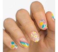 MOYOU LONDON Semi Cured Gel Nail Strips - 20 Pcs. Nail Wraps for Salon-Quality Manicure - Works with Any UV Lamp - Easy to Apply, Trim, & Remove Gel Stickers