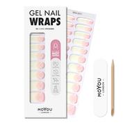 MOYOU LONDON Gel Nail Wraps - 22 Pre-Cured Gel Stickers for Instant Manicure - No Lamp Needed, Glossy & Chip-Resistant Finish, Vegan & Cruelty-Free, Easy to Apply & Remove - Lasts Up to 14 Days