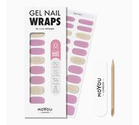 MOYOU LONDON Gel Nail Wraps - 22 Pre-Cured Gel Stickers for Instant Manicure - No Lamp Needed, Glossy & Chip-Resistant Finish, Vegan & Cruelty-Free, Easy to Apply & Remove - Lasts Up to 14 Days