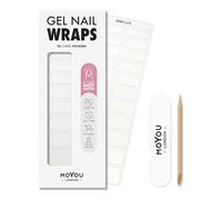 MOYOU LONDON Gel Nail Wraps - 22 Pre-Cured Gel Stickers for Instant Manicure - No Lamp Needed, Glossy & Chip-Resistant Finish, Vegan & Cruelty-Free, Easy to Apply & Remove - Lasts Up to 14 Days