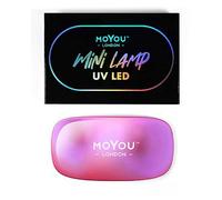 MOYOU LONDON LED & UV Light for Gel Nails - Lightweight & Compact 6W Curing Lamp with 5V/1A USB Power Cable - Gel Nail Polish Lamp & Other Nail Supplies - Pink
