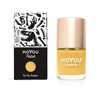 Moyou London Premium Stamping Nail Polish, 9ml - Be My Raptor, yellow
